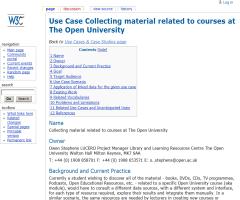 Use Case Collecting material related to courses at The Open University - Library Linked Data