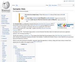 "Semantic Web", entrada de wikipedia