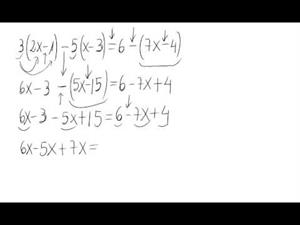 Ecuación de primer grado (propiedad distributiva)