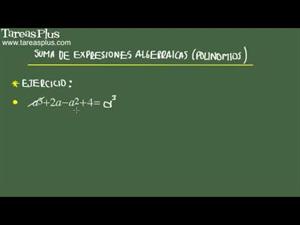 Suma de expresiones algebraicas problema 7 de 15 (Tareas Plus)