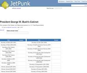President George W. Bush's Cabinet
