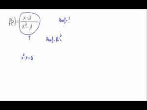 Dominio de una función (cociente de polinomio)