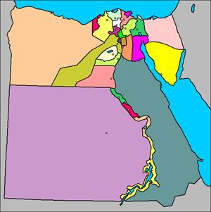 Mapa interactivo de Egipto: gobernaciones y capitales (luventicus.org)