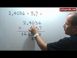 Multiplicación de números decimales (JulioProfe)