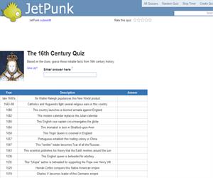 The 16th Century Quiz