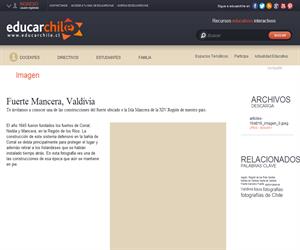 Fuerte Mancera, Valdivia (Educarchile)
