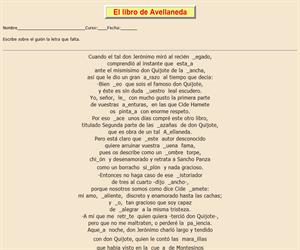 107ª Ficha de ortografía de Don Quijote de la Mancha