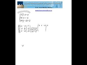 Resolución de un sistema de ecuaciones lineales (Gauss)