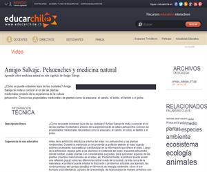 Amigo Salvaje. Pehuenches y medicina natural (Educarchile)