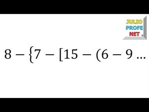 Polinomio aritmético con signos de agrupación (JulioProfe)