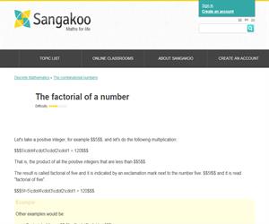 The factorial of a number