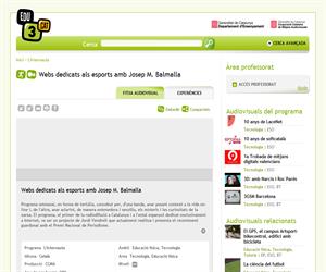Webs dedicats als esports amb Josep M. Balmalla (Edu3.cat)