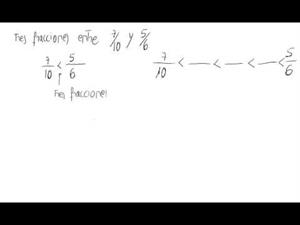 fracciones comprendidas entre dos números racionales