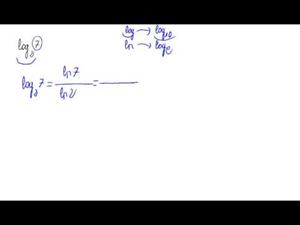 Cálculo de un logaritmo por la fórmula de cambio de base