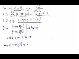 Máximo común divisor y algoritmo euclídeo - Teorema