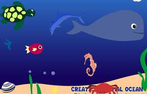 Crea un Océano con los animales marinos