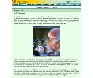Genética Humana: unidad de Biología y Geología de 4º ESO (proyecto Biosfera)