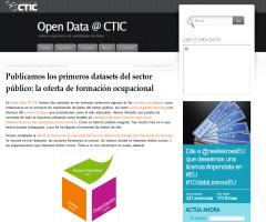 Los primeros datasets del sector público: la oferta de formación ocupacional del principado de Asturias (Open Data @ CTIC)