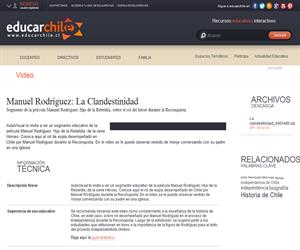 Manuel Rodríguez: La Clandestinidad (Educarchile)