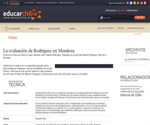 La evaluación de Rodríguez en Mendoza (Educarchile)