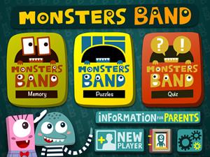 Monsters Band, juegos educativos para iPad y iPhone (3 a 6 años)