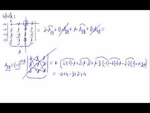 Determinante de una matriz 4x4