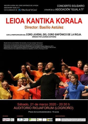COMUNICADO CORO SINFÓNICO JUVENIL DE LA RIOJA Y LA ASOCIACIÓN IGUAL A TÍ