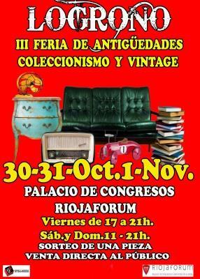 Riojaforum acoge este fin de semana la III Feria de Antigüedades de Logroño