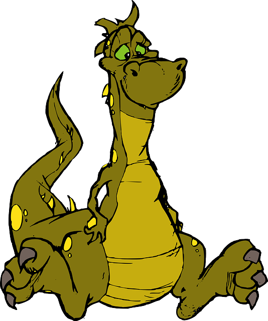 Lagarto Dibujo de dragón animado