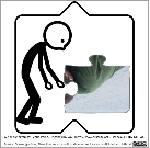 Icono de una persona agachándose y recogiendo una pieza de un puzle