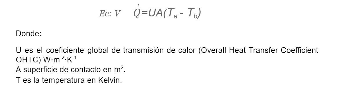 Ecuación de potencia térmica