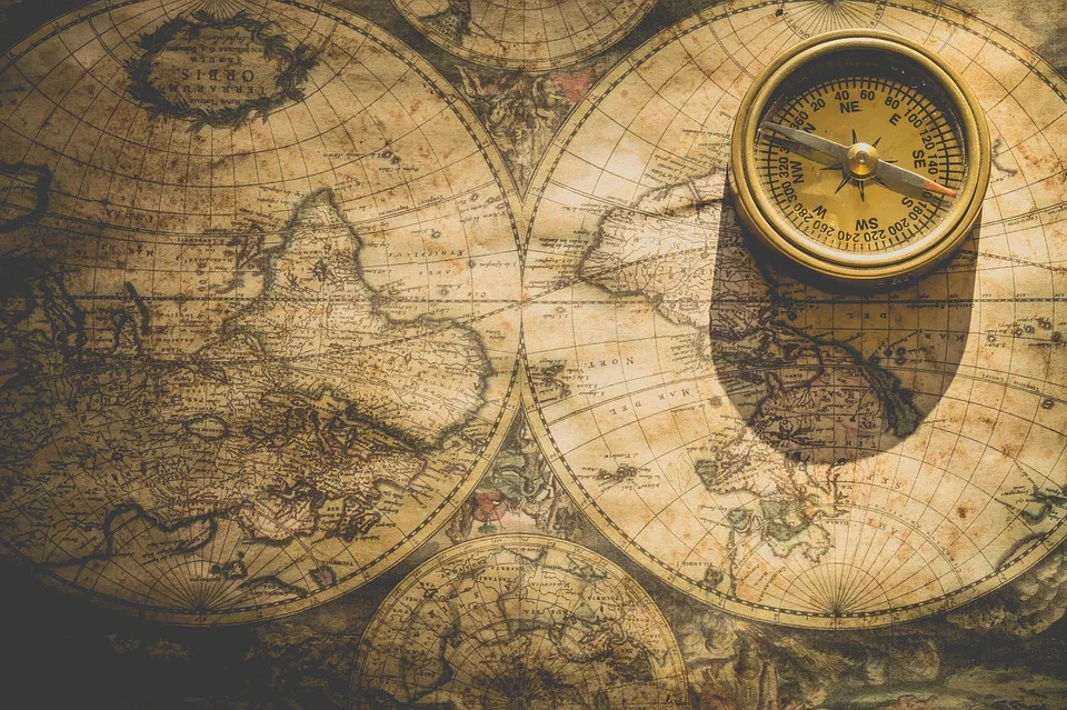 Imagen de un mapa antiguo