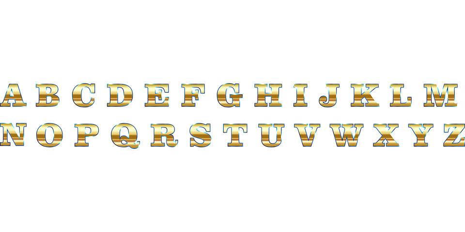 Mayúsculas Imagen de letras mayúsuclas