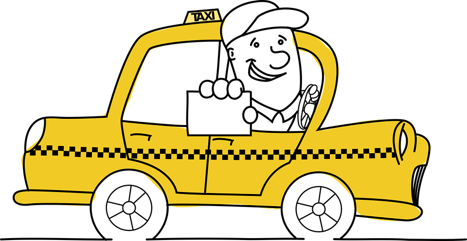 Dibujo de un taxi