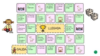 Juego de la oca para realizar descripciones