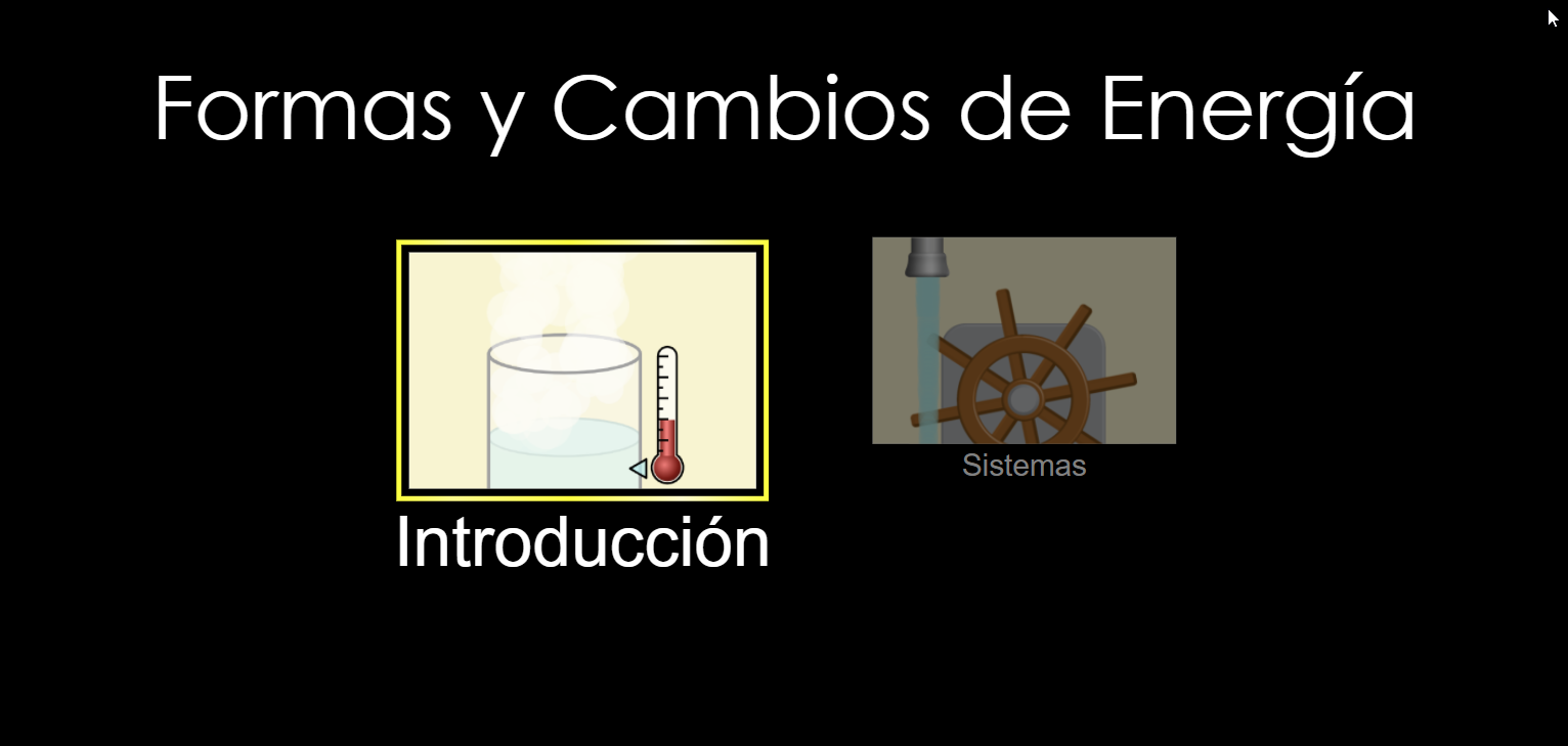 Pantallazo de la simulación