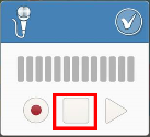 Grabación de audio con tres botones, grabar, stop y escuchar