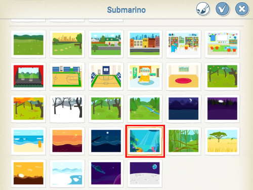Diferentes fondo para colocar en el escenario de Scratch Jr