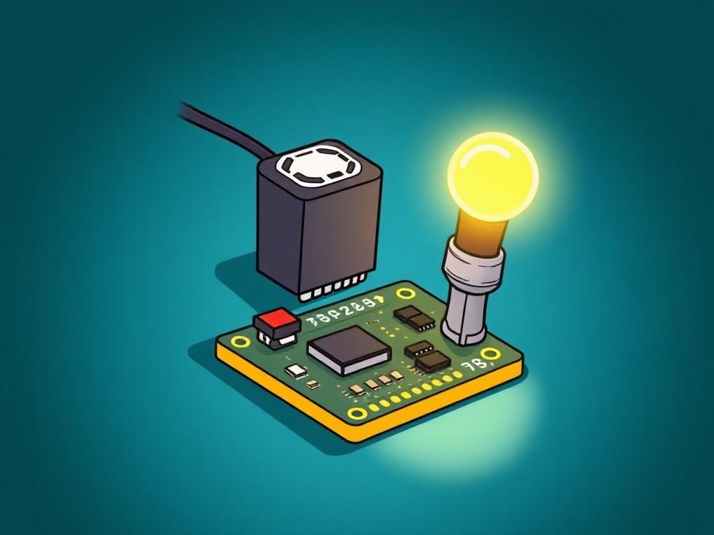 Sensor de luz Tarjeta circuito impreso con sensor de luz