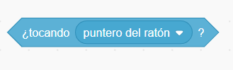 Bloque tocando puntero