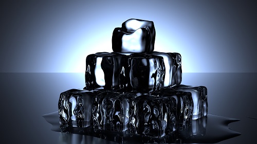 Cubos de hielo derritiéndose