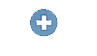 Círculo azul con el signo más en blanco