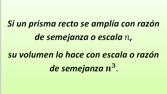 Teorema de volúmenes en semejanza