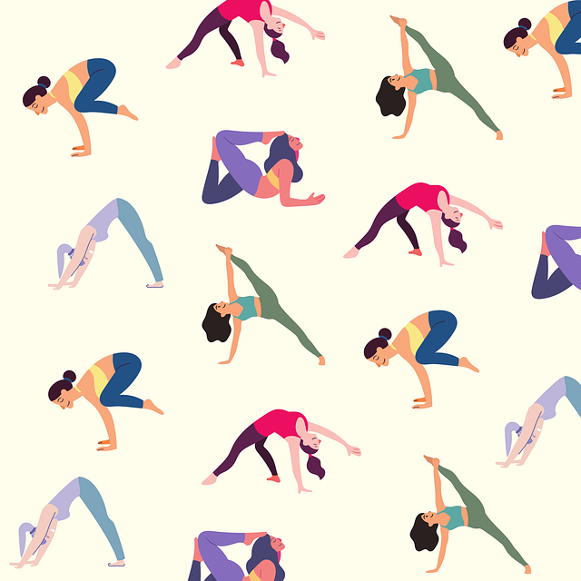 Haciendo yoga Personas haciendo yoga