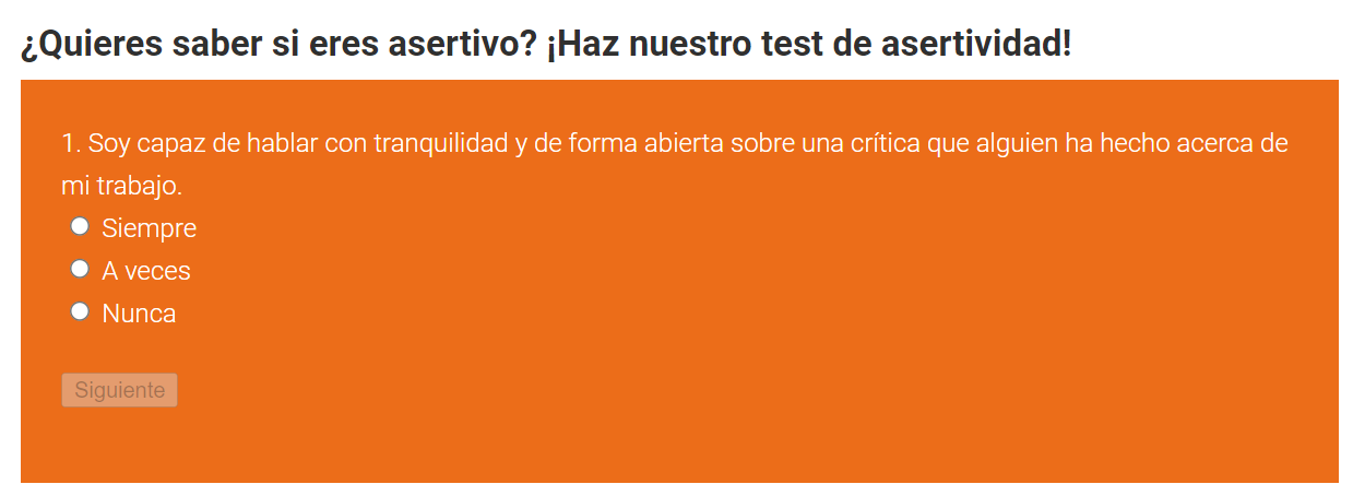 Test asertividad Test asertividad