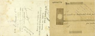 Recibos, letras y facturas - 1889, febrero, 13. Estocolmo (Suecia)