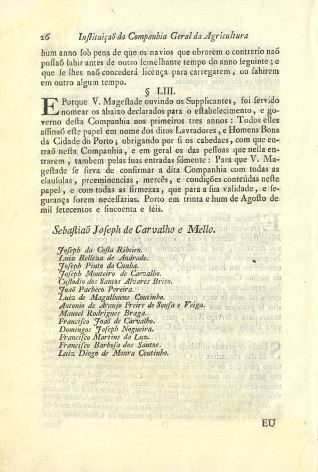 Estatutos - 1770. Lisboa (Portugal)