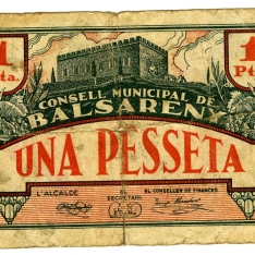 Billete de una peseta