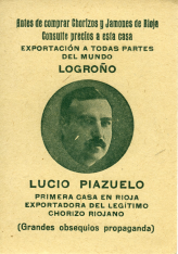 Colección de doce cromos con publicidad de "Lucio Piazuelo"