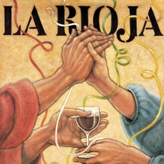 Cartel anunciador de la XXVIII Fiesta de la Vendimia Riojana (Logroño)